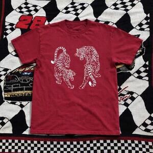 Red And White Tiger Tee